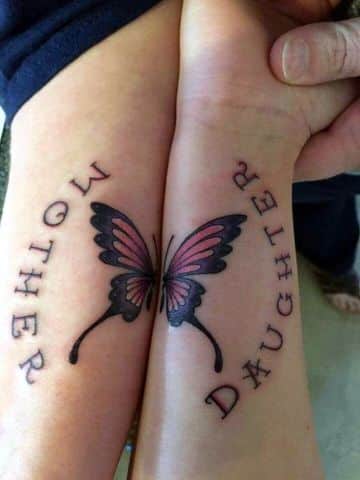 tatuajes de mama e hija fusion