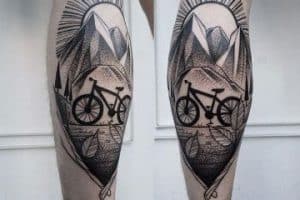 tatuajes de bicicletas de montaña obras geniales