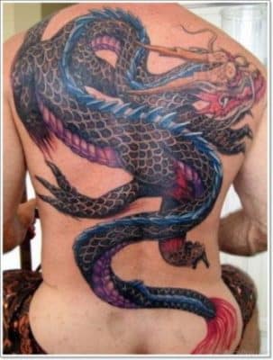 tatuajes de dragones a color sin fondo