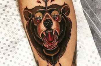 Vertientes en tatuajes de osos pardos rostros 2021