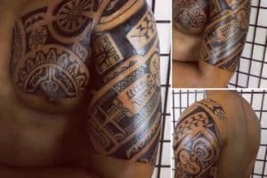 tatuajes en piel morena tribal