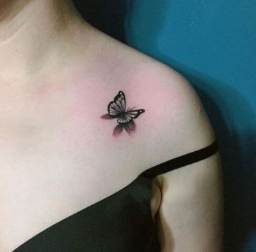 tatuajes para mujeres de mariposa en 3d