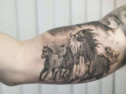 tatuajes de caballos salvajes dibujo creativo