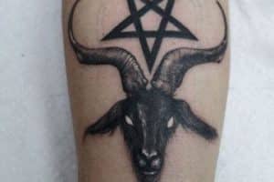 tatuajes de cabras satanicas con estrella de david