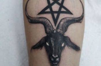 Geniales texturas en 4 tatuajes de cabras satanicas
