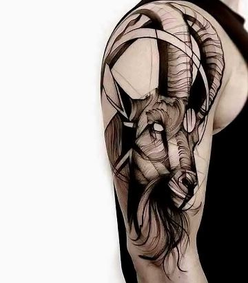 tatuajes de cabras satanicas textura