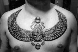 tatuajes de escarabajos para hombres egipcio