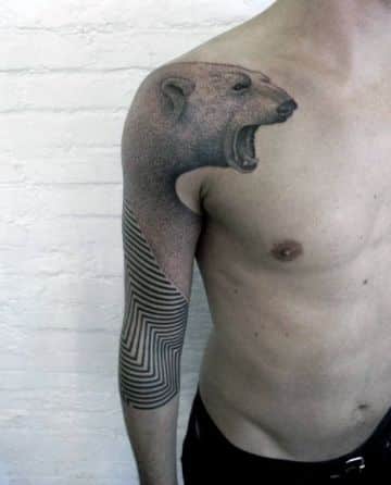 tatuajes de oso polar texturas