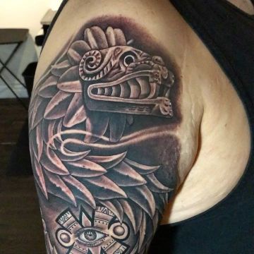 tatuajes de dioses aztecas Quetzalcoatl