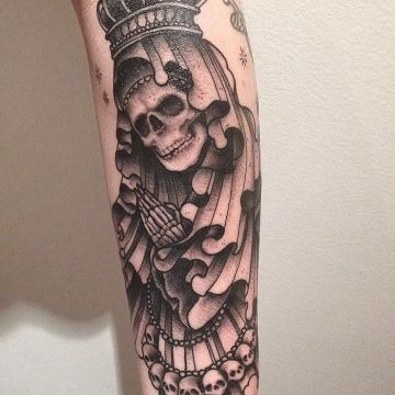 tatuajes de santa muerte diseño creativo