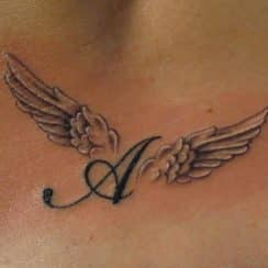 4 tatuajes con el nombre de angel cargados de estetica