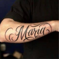 Ideas en tatuajes con el nombre de maria a 3 letras hermosas