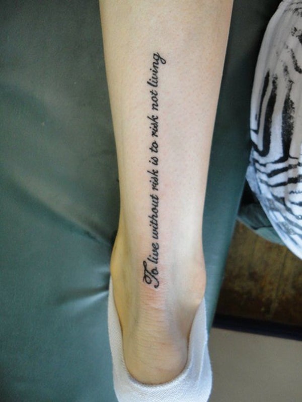 frases para tatuajes en la pierna definidos