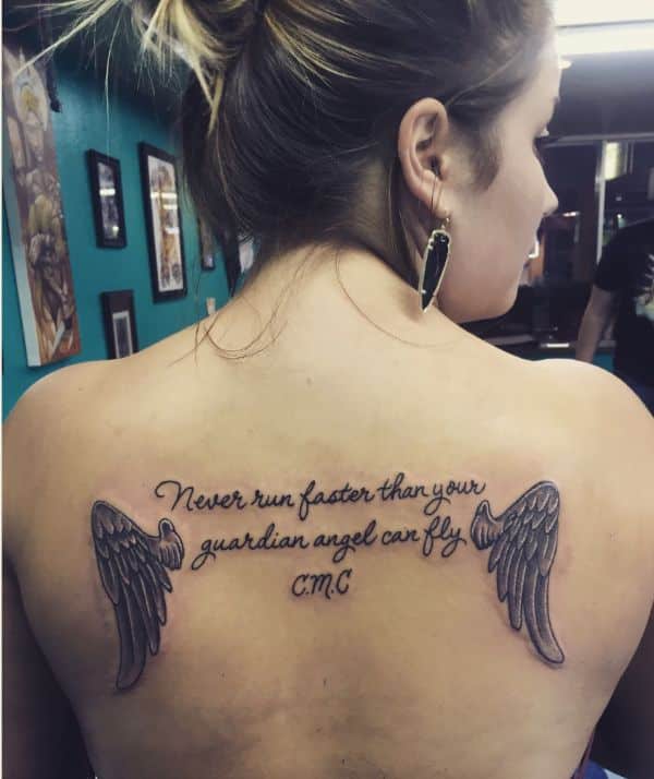 tatuajes de angelitos con frases metaforicas