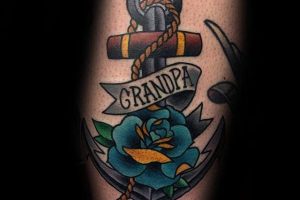 tatuajes en memoria de abuelos tradicional americano