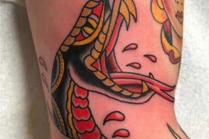significado de tatuaje de serpiente tradicional