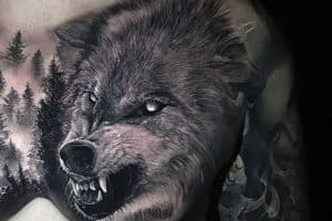 los mejores tatuajes de lobos realista