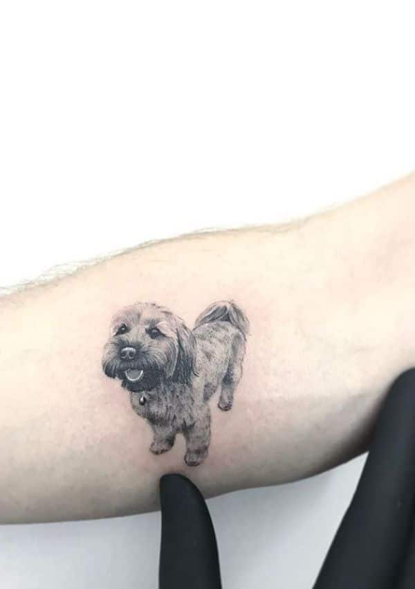 tatuajes de perros en el brazo en alta definicion