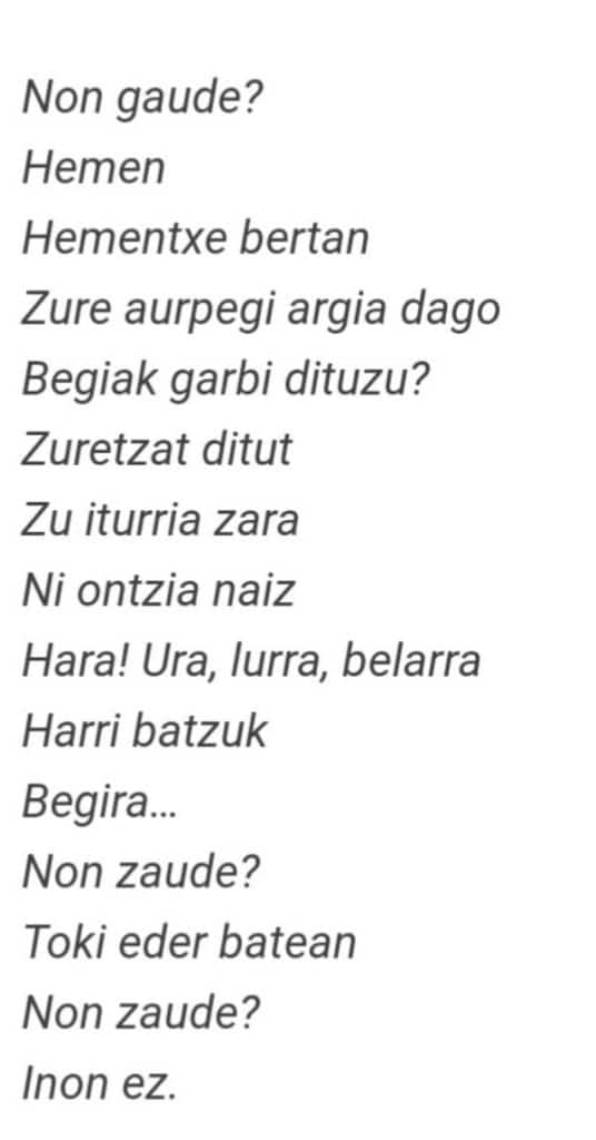 Palabras en euskera para tatuar y 2 vertientes literarias