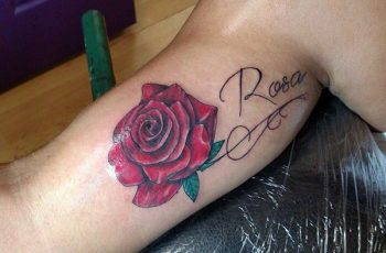 Detalles en tatuajes con el nombre de rosa 2 vertientes