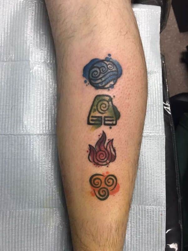 tatuajes de leyendas en el brazo elementos de la tierra