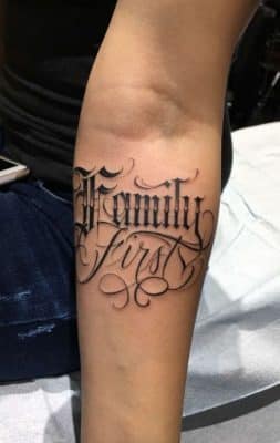 tatuajes con letras en ingles homenaje