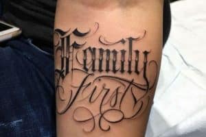 tatuajes con letras en ingles homenaje