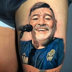 4 tatuajes de futbolistas en la pierna simbolos y jugadores