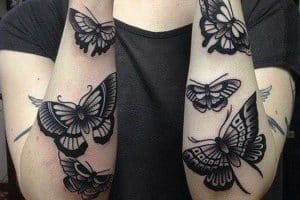 tatuajes de mariposas en el brazo todos tamaños