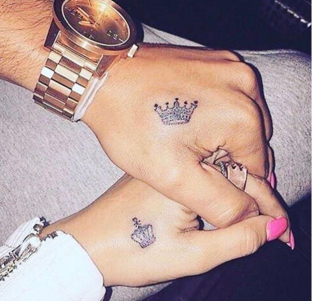 tatuajes bonitos para parejas coronas