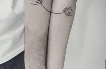 Tatuajes bonitos para parejas en 3 partes del brazo