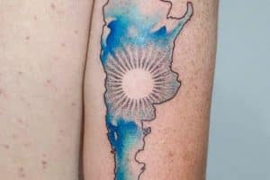 tatuajes de bandera argentina colores y espacio territorial