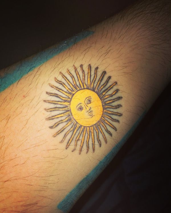 Patri ticos Tatuajes De Bandera Argentina En 2 Zonas