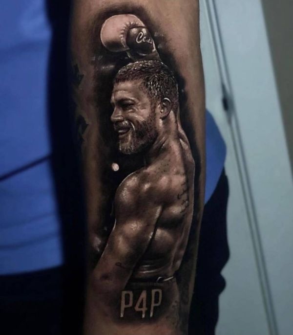 tatuajes de boxeo para hombres retratos