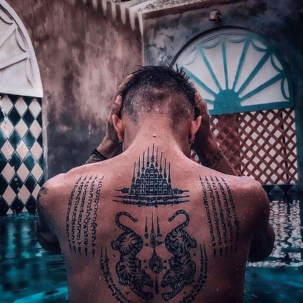 tatuajes de templos budistas Sak Yant