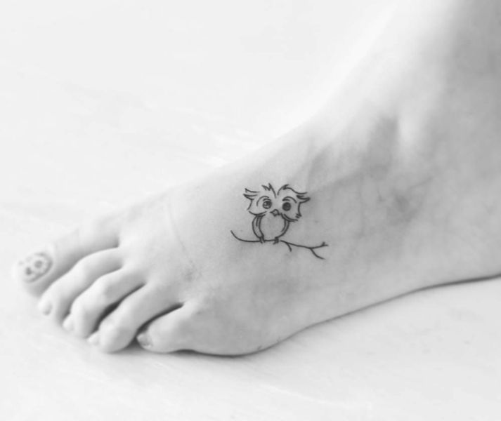 diseños de buhos para tatuajes pequeño