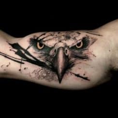 Trucos para crear tatuajes de águilas en 3d a color y grises