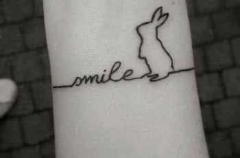 Diseños de tatuajes de conejos para mujeres en 3 partes