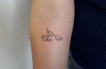 Homenajes con tatuajes con alas y nombres 2022