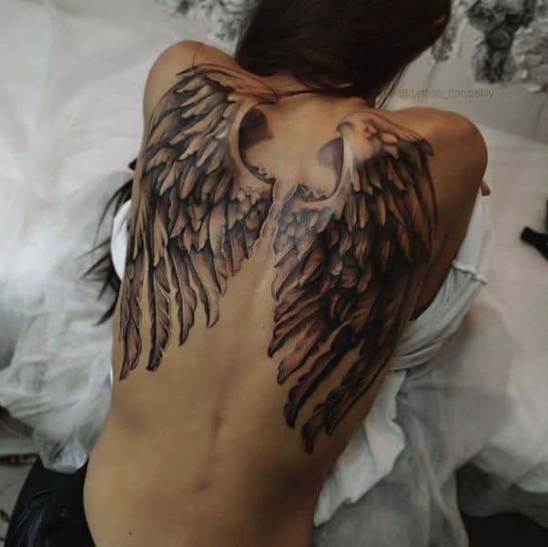 tatuajes de alas para mujer efectos