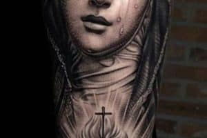 tatuajes de virgenes realistas detalles