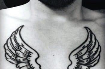 Nitidez en tatuajes de alas de angel para hombres en 3 zonas
