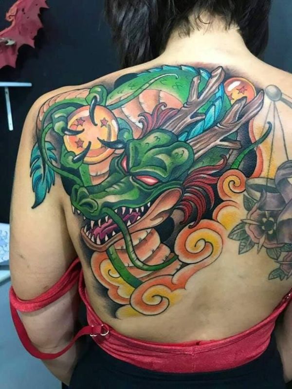 tatuajes de dragon ball en el brazo sheng long