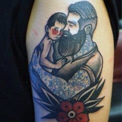 4 creativos tatuajes para padres e hijos pequeños