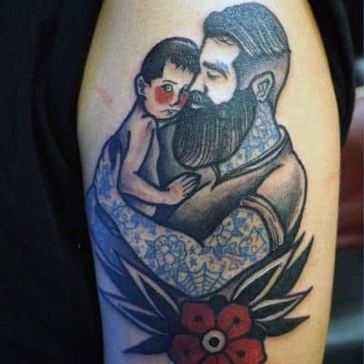 tatuajes para padres e hijos tradicional