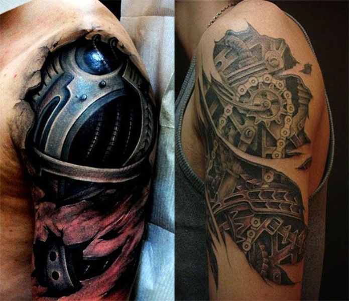 tatuajes brazo bionico diferentes estilos