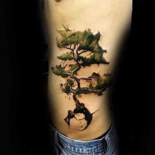 tatuajes de arboles chinos bonsai trash