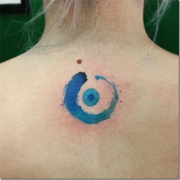 tatuaje de ojo turco minimalista creativas ideas