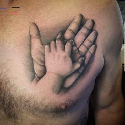 Creativos y pasionales tatuajes de bebes para padres 2022