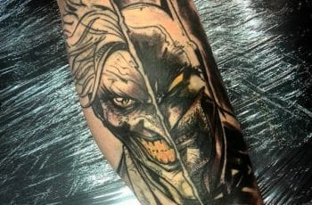 Creativos tatuajes de batman y joker en 5 zonas del cuerpo